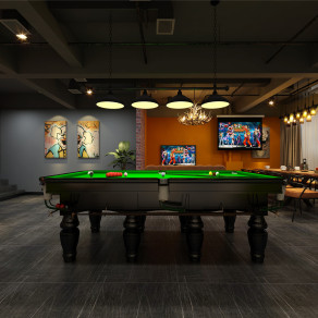 现代桌球室 娱乐室